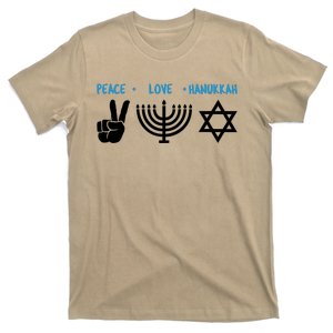 Peace Love Hanukkah Jewish Hanukkah Chanukah T-Shirt