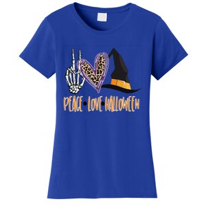 Peace Love Halloween Gift Women's T-Shirt