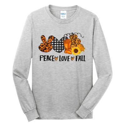 Peace Love Halloween Gift Tall Long Sleeve T-Shirt