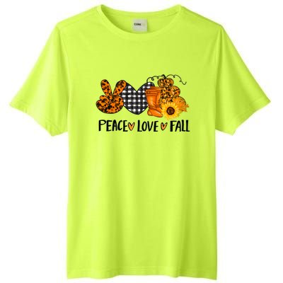 Peace Love Halloween Gift Tall Fusion ChromaSoft Performance T-Shirt