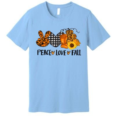 Peace Love Halloween Gift Premium T-Shirt