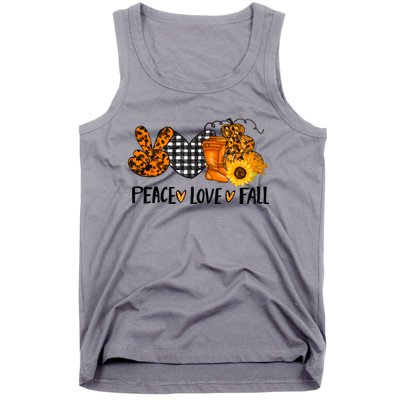 Peace Love Halloween Gift Tank Top