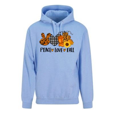 Peace Love Halloween Gift Unisex Surf Hoodie