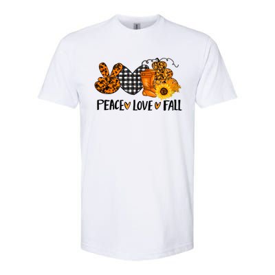 Peace Love Halloween Gift Softstyle CVC T-Shirt