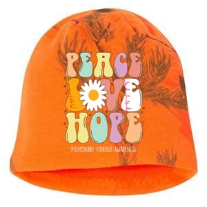 Peace Love Hope Pulmonary Fibrosis Awareness Gift Cute Gift Kati - Camo Knit Beanie