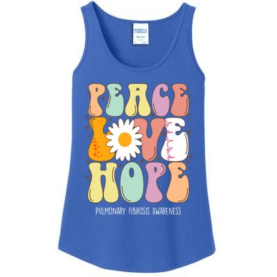 Peace Love Hope Pulmonary Fibrosis Awareness Gift Cute Gift Ladies Essential Tank