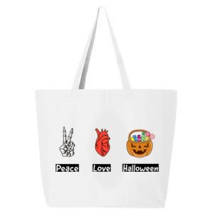 Peace Love Halloween Design Gift 25L Jumbo Tote