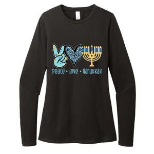 Peace Love Hanukkah Womens CVC Long Sleeve Shirt