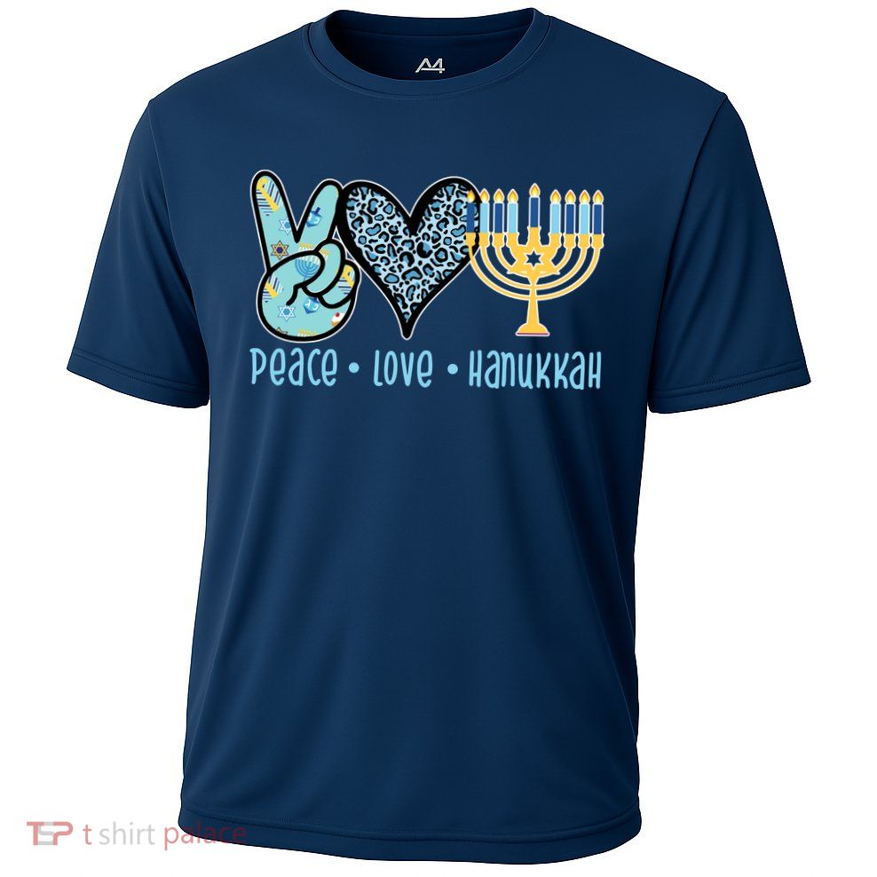 Peace Love Hanukkah Cooling Performance Crew T-Shirt