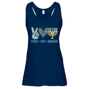 Peace Love Hanukkah Ladies Essential Flowy Tank