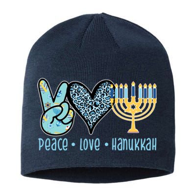 Peace Love Hanukkah Sustainable Beanie