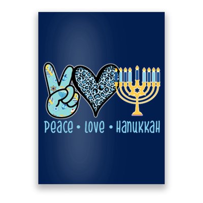 Peace Love Hanukkah Poster