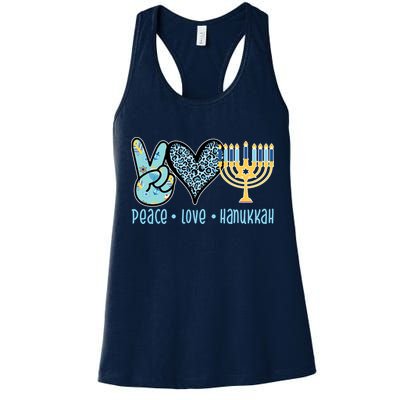 Peace Love Hanukkah Womens Tank Top