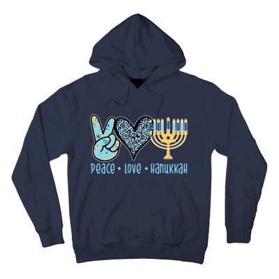 Peace Love Hanukkah Tall Hoodie