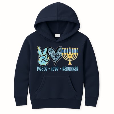 Peace Love Hanukkah Kids Hoodie