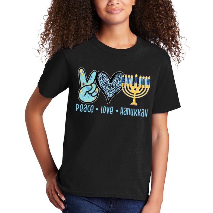 Peace Love Hanukkah Kids T-Shirt