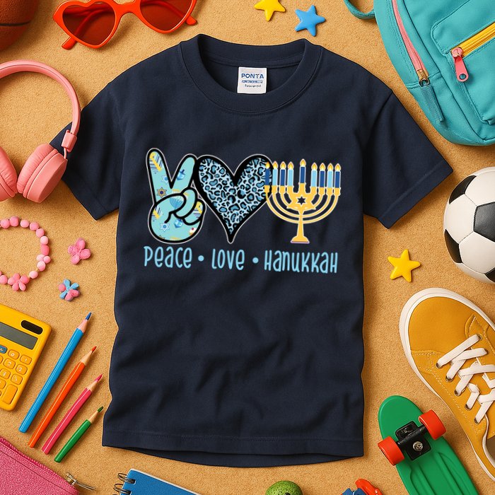 Peace Love Hanukkah Kids T-Shirt