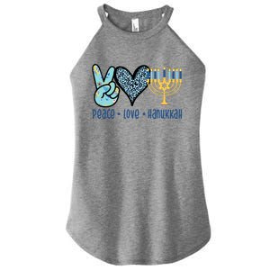 Peace Love Hanukkah Women's Perfect Tri Rocker Tank