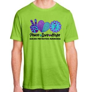 Peace Love Hope Suicide Prevention Awareness Adult ChromaSoft Performance T-Shirt