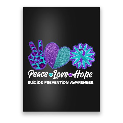 Peace Love Hope Suicide Prevention Awareness Poster
