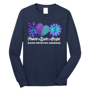 Peace Love Hope Suicide Prevention Awareness Long Sleeve Shirt