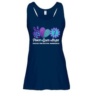 Peace Love Hope Suicide Prevention Awareness Ladies Essential Flowy Tank