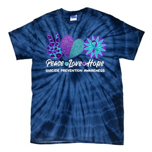 Peace Love Hope Suicide Prevention Awareness Tie-Dye T-Shirt