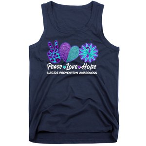 Peace Love Hope Suicide Prevention Awareness Tank Top