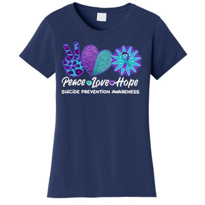 Peace Love Hope Suicide Prevention Awareness Women's T-Shirt