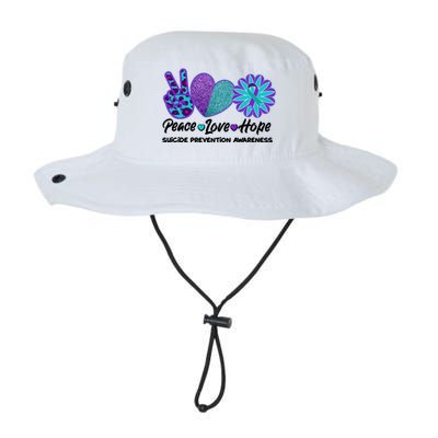 Peace Love Hope Suicide Prevention Awareness Legacy Cool Fit Booney Bucket Hat