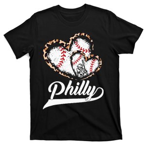 Philadelphia Leopard Heart Love City Souvenir T-Shirt