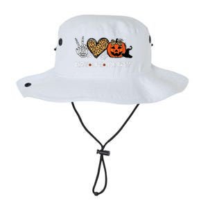 Peace Love Halloween Happy Halloween Pumpkin Leopard Heart Legacy Cool Fit Booney Bucket Hat