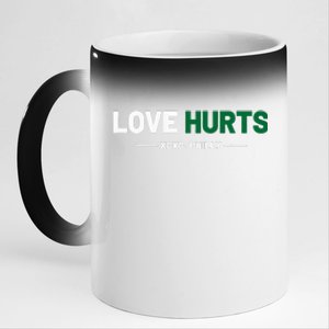 Philadelphia Love Hurts Philly Fan Pride Cute 11oz Black Color Changing Mug