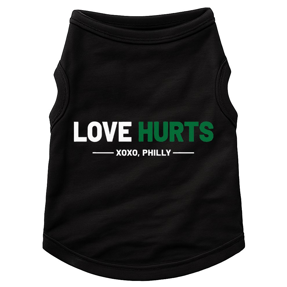 Philadelphia Love Hurts Philly Fan Pride Cute Doggie Tank