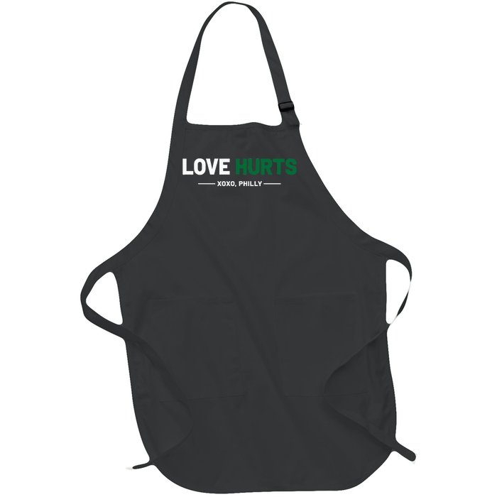 Philadelphia Love Hurts Philly Fan Pride Cute Full-Length Apron With Pockets