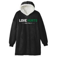 Philadelphia Love Hurts Philly Fan Pride Cute Hooded Wearable Blanket