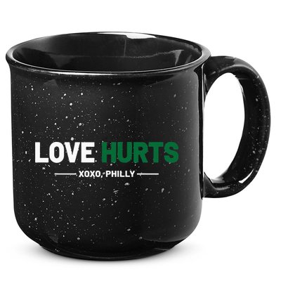 Philadelphia Love Hurts Philly Fan Pride Cute 15oz Campfire Ceramic Mug
