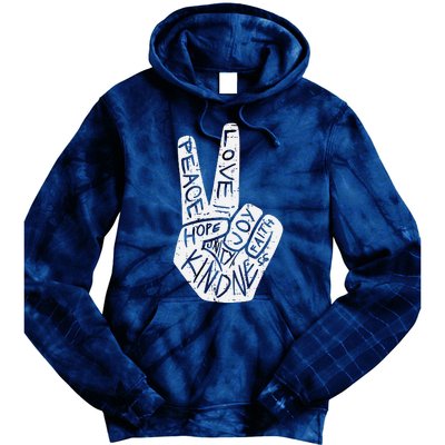 Peace Love Hope Unity Day Orange Anti Bullying Tie Dye Hoodie