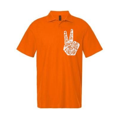 Peace Love Hope Unity Day Orange Anti Bullying Softstyle Adult Sport Polo