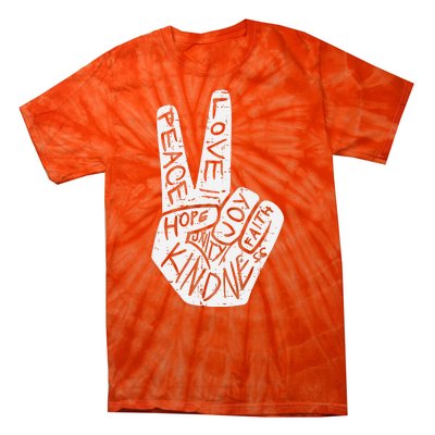 Peace Love Hope Unity Day Orange Anti Bullying Tie-Dye T-Shirt