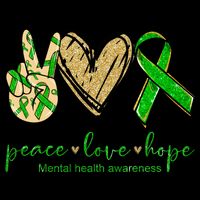 Peace Love Hope Mental Health Awareness Toddler Hoodie