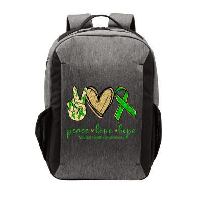 Peace Love Hope Mental Health Awareness Vector Backpack