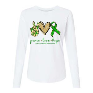 Peace Love Hope Mental Health Awareness Womens Cotton Relaxed Long Sleeve T-Shirt