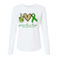 Peace Love Hope Mental Health Awareness Womens Cotton Relaxed Long Sleeve T-Shirt