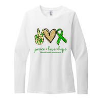 Peace Love Hope Mental Health Awareness Womens CVC Long Sleeve Shirt