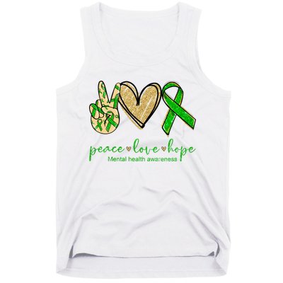 Peace Love Hope Mental Health Awareness Tank Top