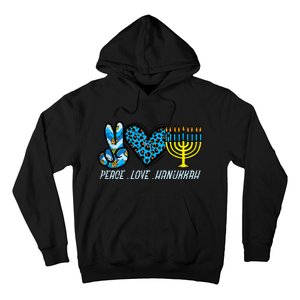 Peace Love Hanukkah Jewish Hanukkah Chanukah Hoodie