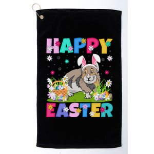 Pika Lover Happy Easter Bunny Pika Easter Sunday Gift Platinum Collection Golf Towel