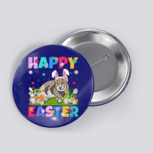 Pika Lover Happy Easter Bunny Pika Easter Sunday Gift Button