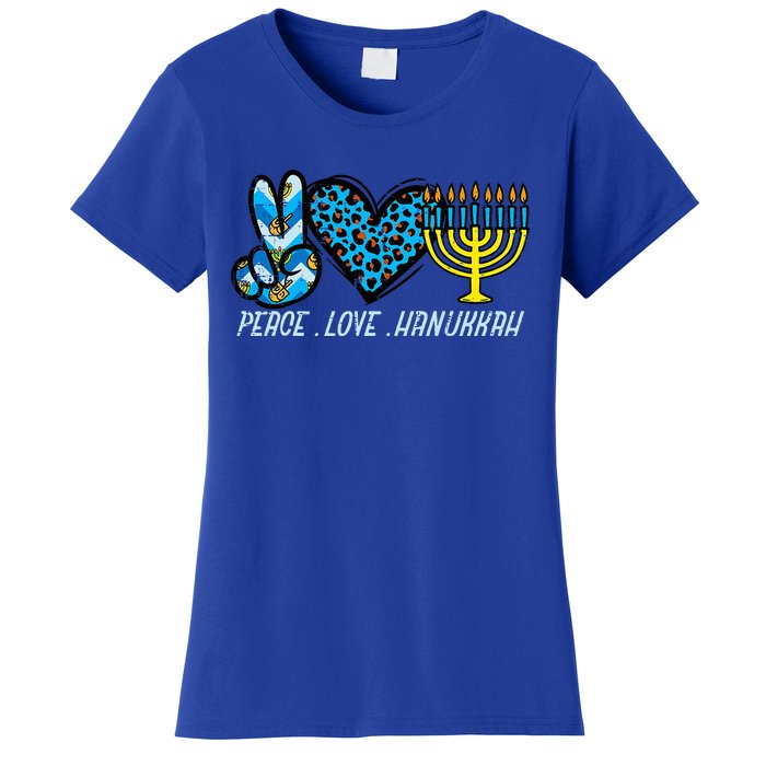 Peace Love Hanukkah Jewish Hanukkah Chanukah  Women's T-Shirt